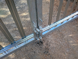 Bottom rear of Double Leaf gate